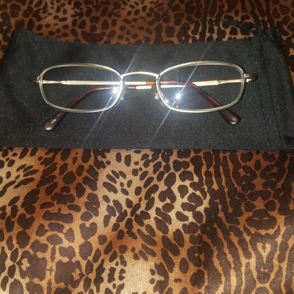 +1.75 Gold Reading Glasses W/Case